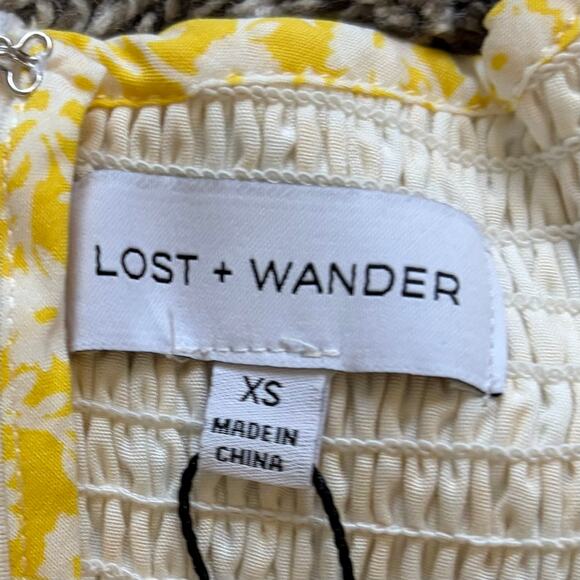Lost + Wander Dress Lot of of 2 XS Purple Yellow Maxi Midi CottageCore  NWT - Picture 5 of 15